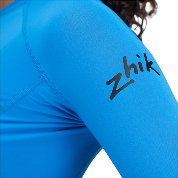 2026 Zhik Frauen Eco Spandex LT Long Sleeve Baselayer Top DTP-0163-W-CYA - Cyan